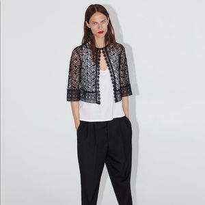 Zara Short lace jacket - Medium